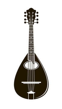mandolin vector silhouette