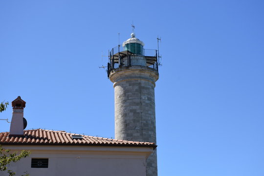 Savudrija, Leuchtturm, Leuchtfeuer, Turm, Schifffahrt, Umag, Leuchtfeuer, Kap Savudrija