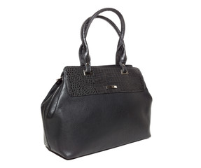 Naklejka premium female handbag on a white background