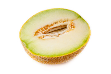 melon on white background