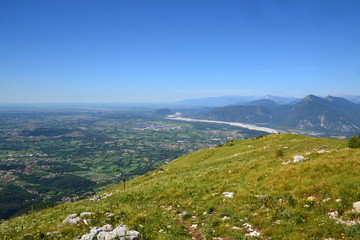 Fototapeta na wymiar panorama dal monte Cuarnan