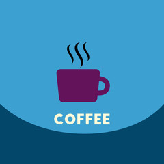  flat vector icon design collection cup of hot coffee
