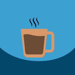 flat vector icon design collection cup of hot coffee
