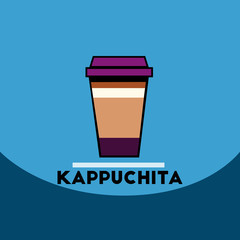 flat vector icon design collection kappuchita to go