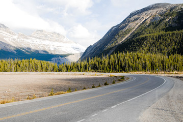 Fototapeta premium カナディアンロッキー アイスフィールド・パークウェイのビッグベンド