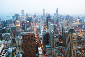 Chicago financial distict.