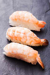 Ebi sushi with shrimp