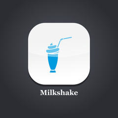 milkshake blue icon