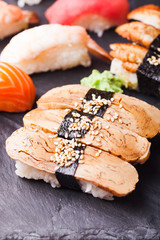 Tamago sushi with omelet