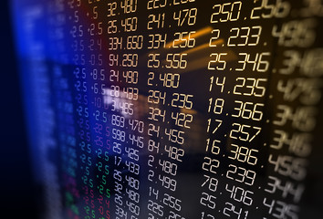 3d rendering of  stock exchange display panel
