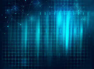 blue geometric  shape abstract technology background