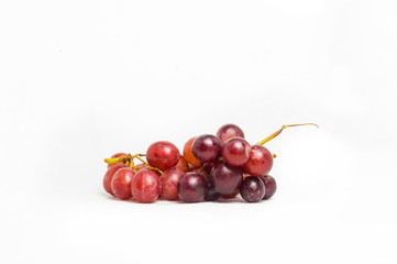 grapes isolated on over white background