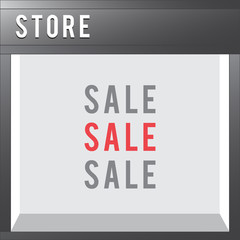 Shop Front vector store illustration