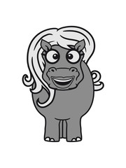 girl woman female girl sexy dick funny comic cartoon sweet little cute baby hippo happy child