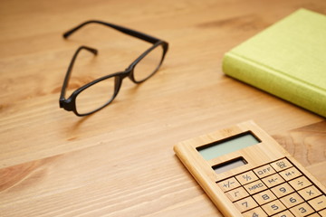 Book, Notebook, Documents on working desk in the office