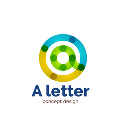 Vector modern minimalistic letter concept logo