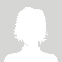 Profile picture illustration - woman vector
