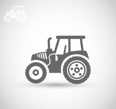 Tractor icon vector