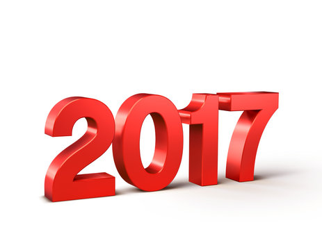 2017 Happy New Year - 3D illustration