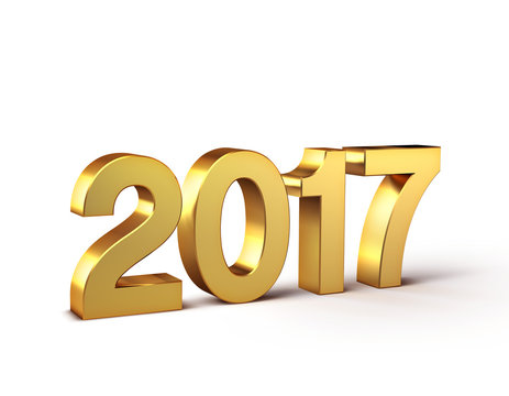 2017 Happy New Year - 3D illustration