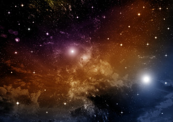 Fototapeta premium galaxy in a free space