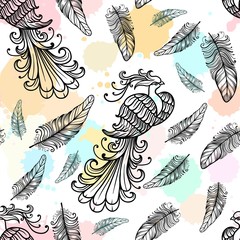 Obraz premium Firebird vector clipart