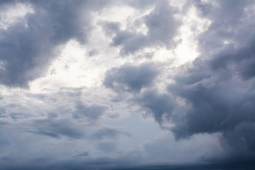 dark clouds before a thunder-storm