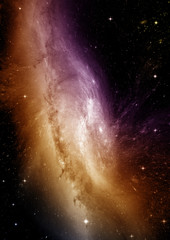 galaxy in a free space