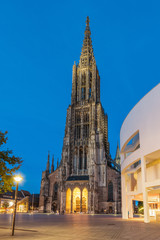 Ulm, Germany - Minster, with 161.5 metres tallest church in the world.