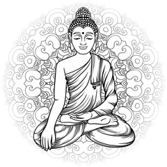 Buddha vector illustration.
