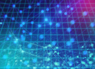 ai brain system data connecting to analysis , light internet social network background, illustration of global web with link to electric information, cyber with group of security, hacker online to net