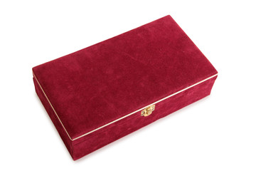 Vintage painted box on a white background