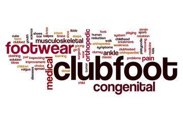 Clubfoot word cloud