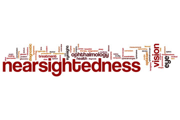 Nearsightedness word cloud