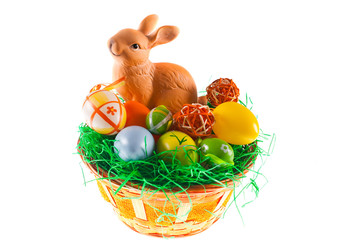 Easter bunny and basket
