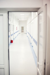  Empty hospital corridor