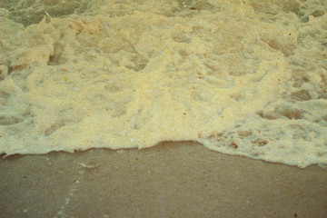 Beach and tropical sea. Vintage tone