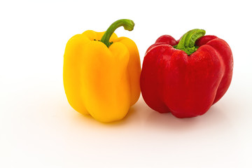Colorful of fresh red and yellow sweet bell pepper (capsicum)