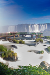 Fototapeta premium View of the world famous Iguazu Cataratas Falls
