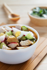 Russian cold soup - okroshka