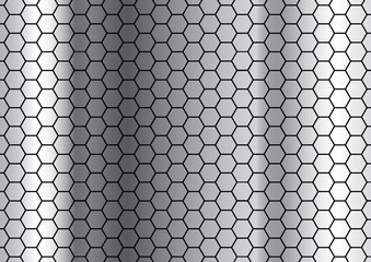 Metal hexagon background