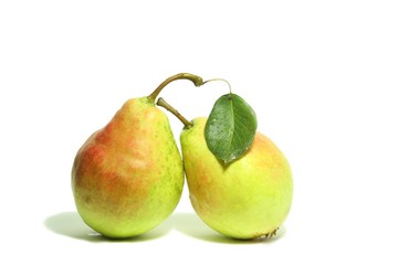 Two ripe yellow pears 2