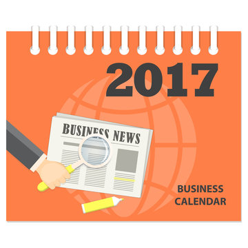 cover of the business calendar 2017