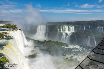 The majestic Iguazu Falls, a wonder of the world