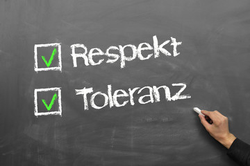 Respekt u. Toleranz