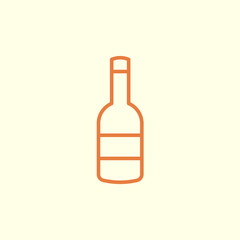 bottle line icon