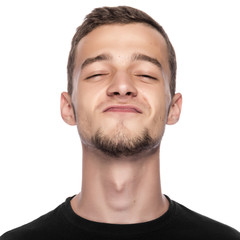 Obraz premium Young man isolated.