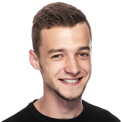 Fototapeta premium Młody człowiek na białym tle.