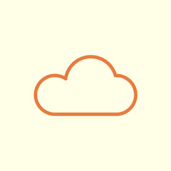 cloud line icon