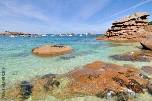 Petite Crique Paradisiaque Entre La Plage Du Coz Pors Et La